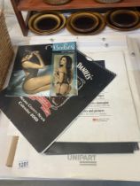 11 vintage calendars including 3 Unipart, 1 Pirelli, 1 Jack Daniels, 1 babes and 5 others