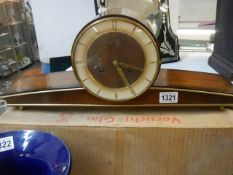 A boxed 2950/60's German Hermle retro mantle clock.