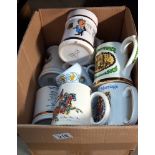 A box of assorted tankards, COLLECT ONLY