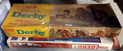 2 vintage Derby horse racing games (completeness unknown)