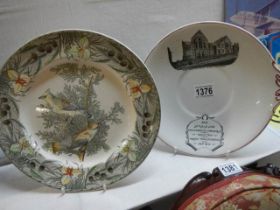 Two collector's plates including Birds of America.