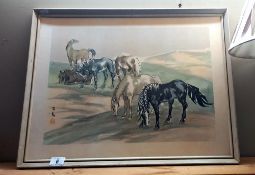A Chinese horse print COLLECT ONLY