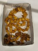 Two Baltic amber necklaces