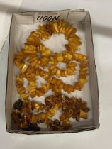 Two Baltic amber necklaces