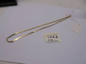 A 9ct gold necklace, 11.3 grams.