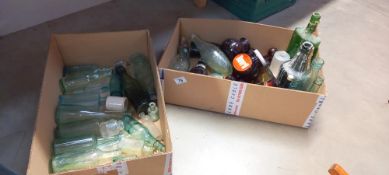 2 boxes of vintage bottles COLLECT ONLY