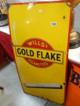 A Wills Gold Flake cigarettes enamel sign, COLLECT ONLY.