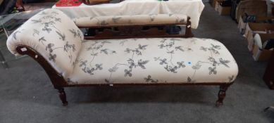 An Edwardian chaise longue COLLECT ONLY