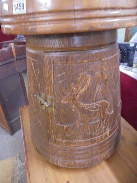 An unusual carved table top cupboard. COLLECT ONLY. - Image 2 of 3