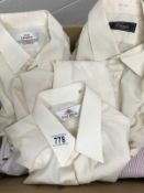two boxes of mens shirts & blazers. Various sizes