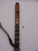 A scarce George VI Birmingham City truncheon presented for acts of bravery to regular officers.