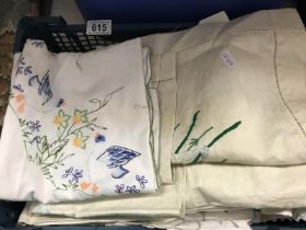 A lovely selection of embroidery table cloths