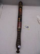 A Scarce Victorian truncheon for Coventry Constabulary - Victoria Crown (possibly George IV)