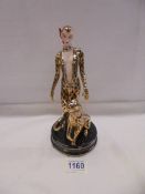 A boxed Franklin Mint Art Deco style Erte figurine - Leopard Lady