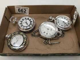 4 working pocket watches