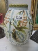 A Denby pottery hand decorated vase by Glyn Colledge.