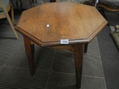 An early 20th century octagonal pub table. COLLECT ONLY.