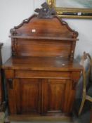 A Victorian mahogany chiffioniere. COLLECT ONLY.