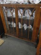 An art deco display cabinet, COLLECT ONLY.