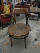 An old bentwood chair, COLLECT ONLY.