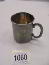 A small silver beaker with Birmingham all mark.