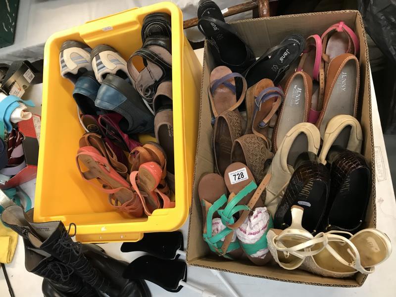 Quantity of shoes. Various sizes (2 boxes). Including Clarks, Jenny by Ara & Jana, Pavers etc - Image 2 of 7