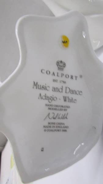 A pair of Coalport Music & Dance white figures - Adagio and Madrigal. - Image 5 of 5