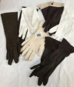 Six ladie's gloves