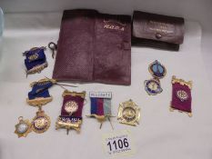 A quantity of Royal Order of Buffalos medals.
