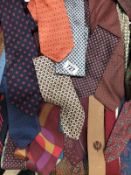 A large quantity of ties. different colours, lengths size etc
