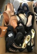 8 Pairs of ladies shoes. Mostly size 5. Including Clarks, Sketches & a new pair of slippers