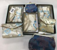 A quantity of 20th century Chinese style purses / pouches