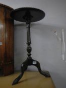 An Edwardian mahogany tripod wine table, COLLECT ONLY.