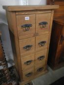 A heavy solid pine four drawer chest, COLLECT ONLY.