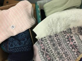 two boxes of ladies knitwear