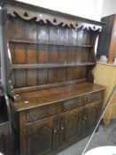 A Victorian oak dresser, COLLECT ONLY.