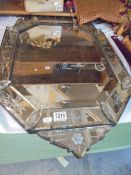 An old Venetian style mirror (needs some attention) COLLECT ONLY.