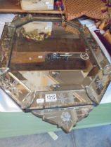 An old Venetian style mirror (needs some attention) COLLECT ONLY.