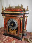 A fine large late Victorian boulle mantel clock in good working order and perfect condition.