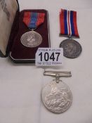 A WW1 medal 205916, Pte B R Richardson Devon R, A post office medal for Benjamin Robert Richardson