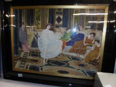 A circa 1920's framed and glazed Neo Classical scene watercolour signed G Schofield 1929.