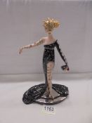 A boxed Franklin Mint Art Deco style Erte figurine - Pearls and Ruby.