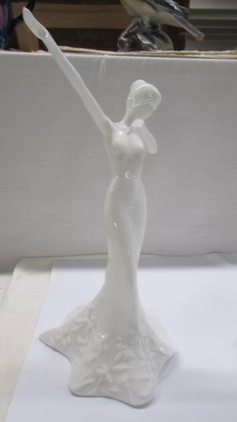 A pair of Coalport Music & Dance white figures - Adagio and Madrigal. - Image 4 of 5