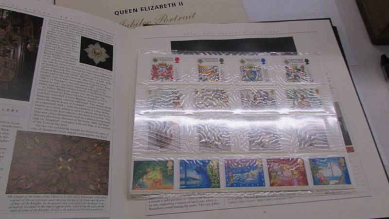 A 1987 Royal Mail stamp book, A Queen Elizabeth II Portrait in Stamps book & set of butterfly stamps - Image 5 of 8