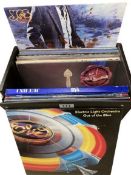 A Box of good Rock / Pop albums including Rick Wakeman, Yes, Elo