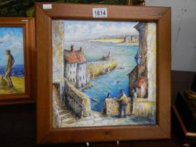 A framed and glazed Cornish coastal scene St. Ives signed S Bonney, Cornish school, COLLECT ONLY.