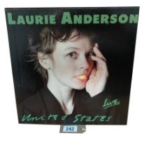 Laurie Anderson, Live United States box set. Vinyl cover VG+