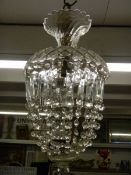 A single light chandelier, COLLECT ONLY.