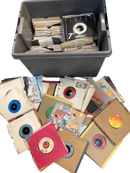 A good box full of 45's 1970's - 1990's