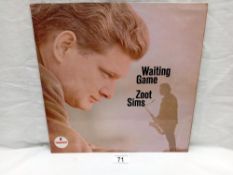 Zoot Sims Waiting Game Jazz LP. Impulse Label, MIPL501 1968 Vinyl Ex Cover VG+